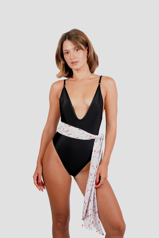Alba Multiway One Piece with Belt - Ink